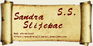Sandra Slijepac vizit kartica